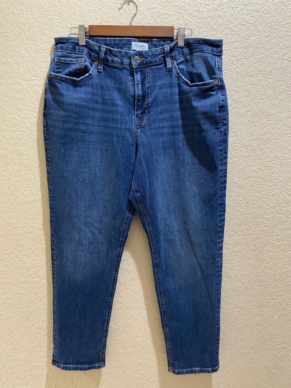 Maurices Dark Blue Ankle Crop Jeans
